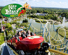 Parc AsterixTäällä tapaat Asterixin, Obelixin ja kaikki heidän kaverinsa. Vieraile gallialaisessa kylässä ja näe miltä kaikki näytti ennen vanhaan. 
Avoinna: Huhtiluu - marraskuu.